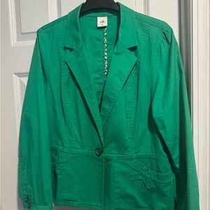 CAbi Emerald Green Single-Button Blazer